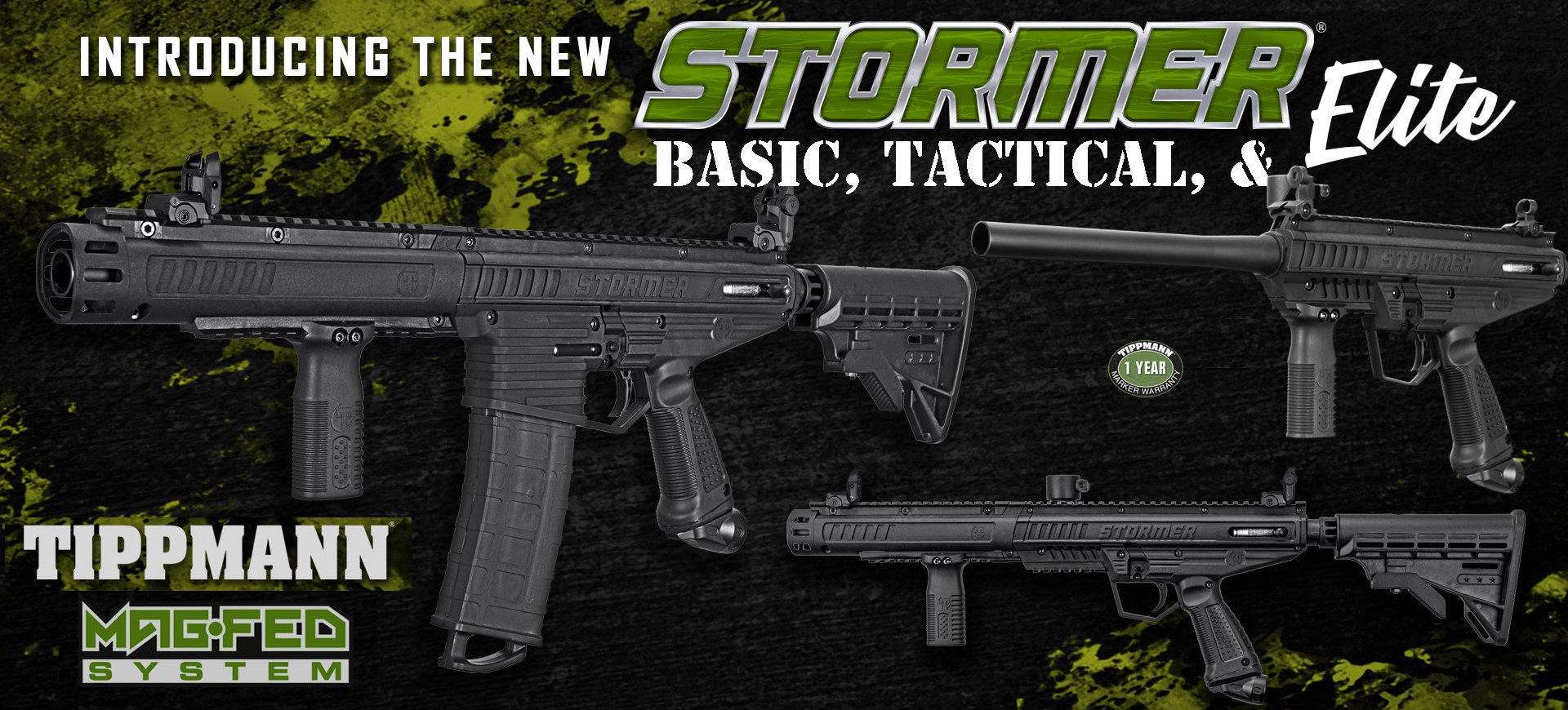 Tippmann STORMER Series Paintball Guns & Packages AVAILABLE NOW! - PaintballDeals.com