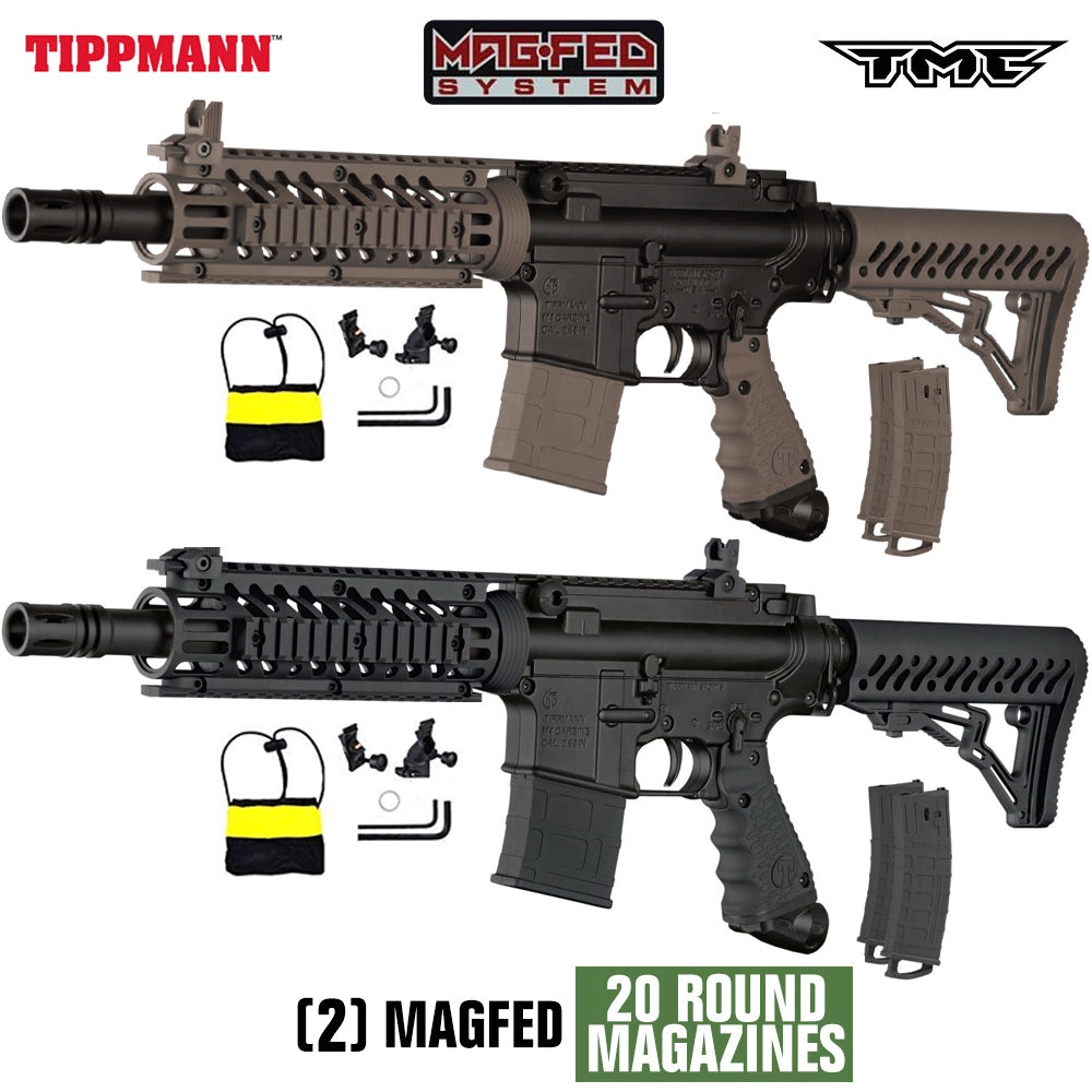 Tippmann TMC Paintball Gun Marker and Accessory Starter Kit Packages | MAGFED