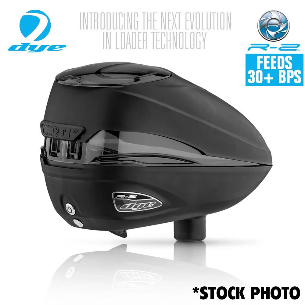 CLEARANCE - Dye Rotor R2 Paintball Loader - Black / Black - OPEN BOX