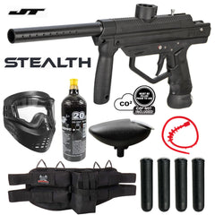 Maddog JT Stealth Tactical Silver CO2 Paintball Gun Marker Starter Package