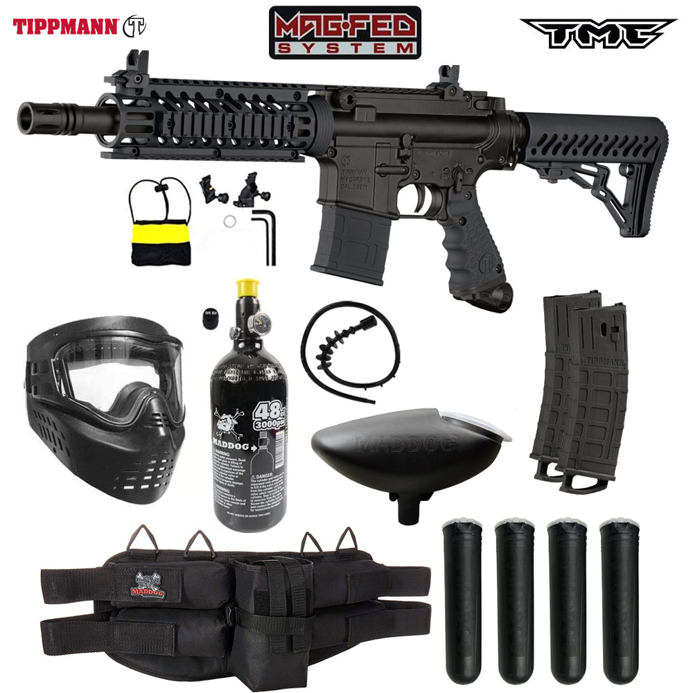 Tippmann TMC MAGFED Paintball Gun Marker Packages | Maddog All-In-One Starter Kits