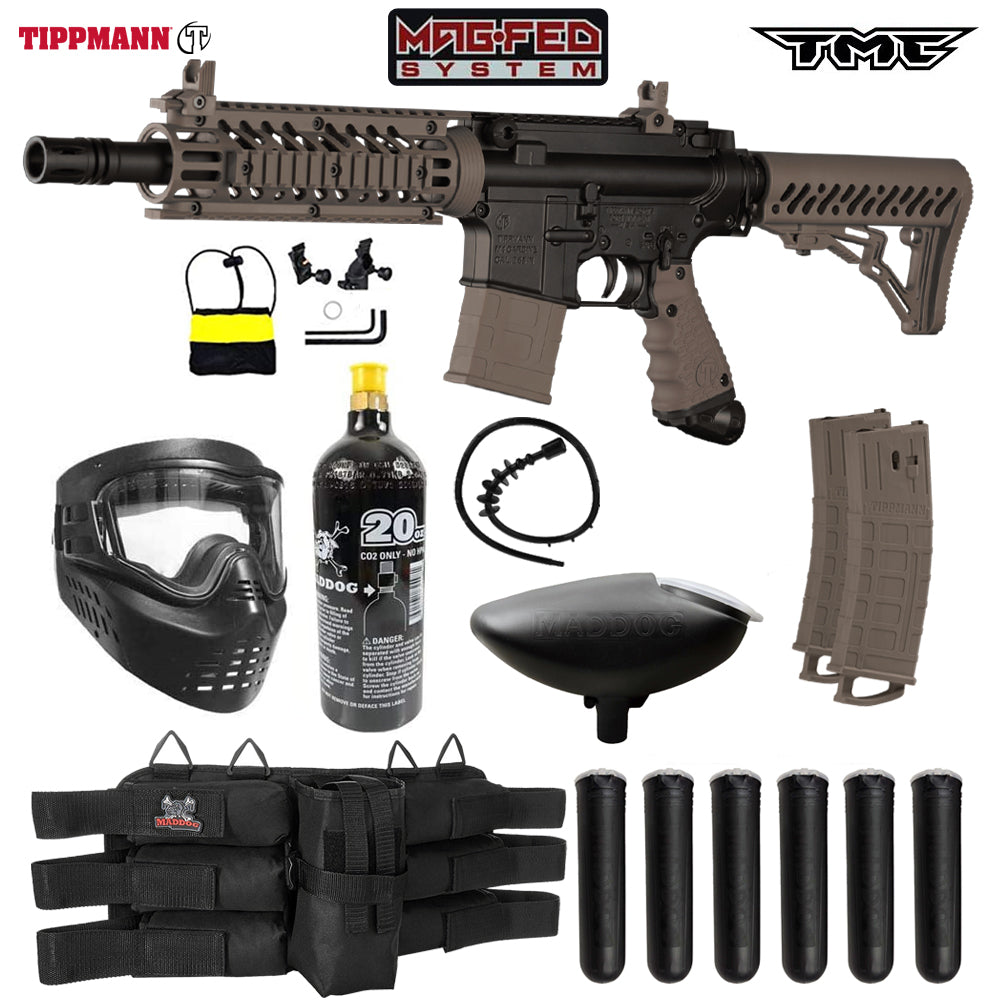 Tippmann TMC MAGFED Paintball Gun Marker Packages | Maddog All-In-One Starter Kits