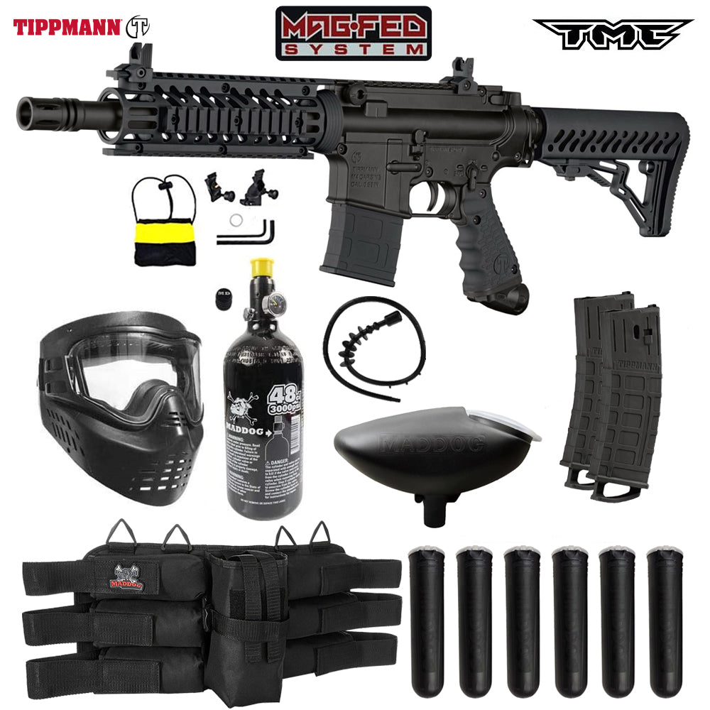 Tippmann TMC MAGFED Paintball Gun Marker Packages | Maddog All-In-One Starter Kits
