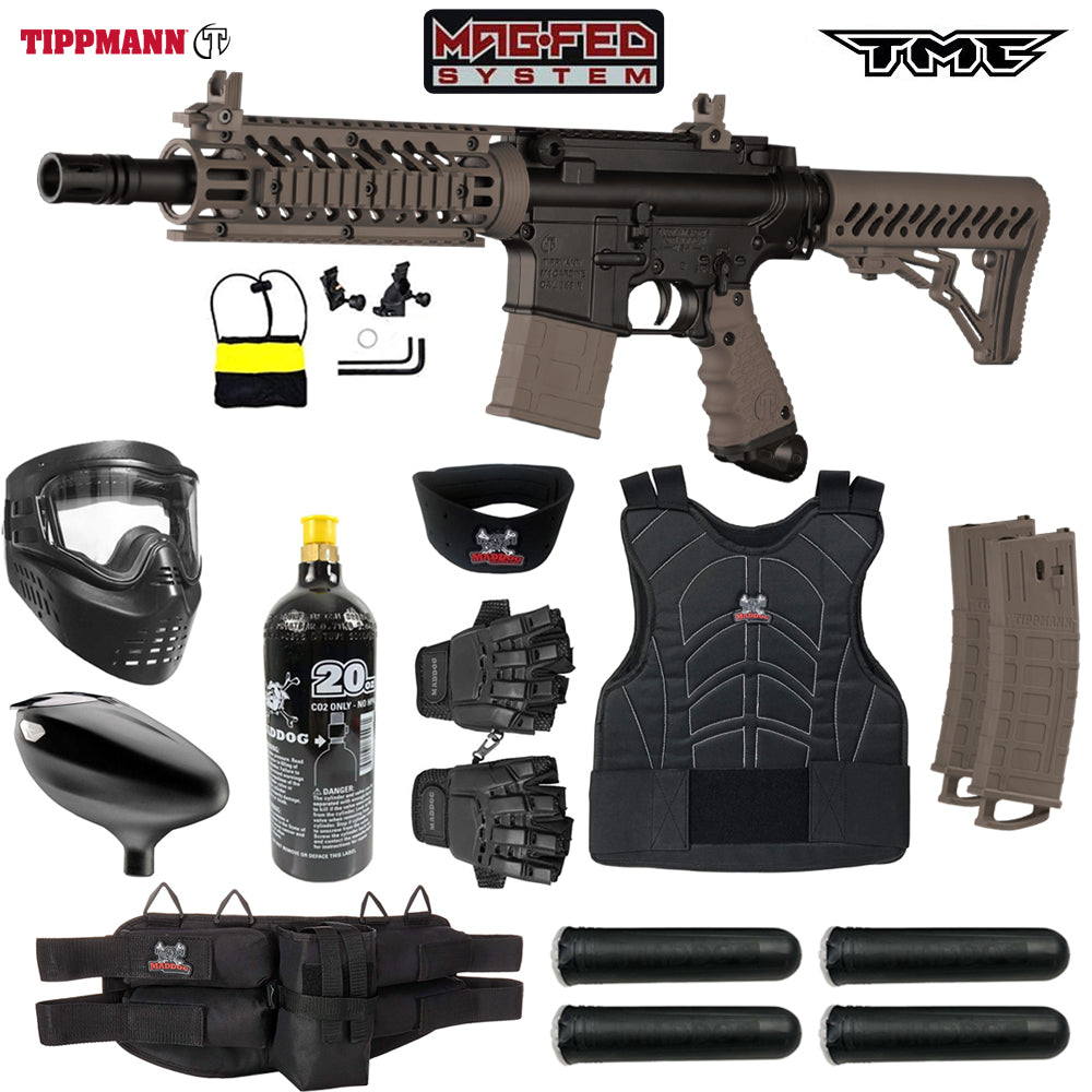 Tippmann TMC MAGFED Paintball Gun Marker Packages | Maddog All-In-One Starter Kits