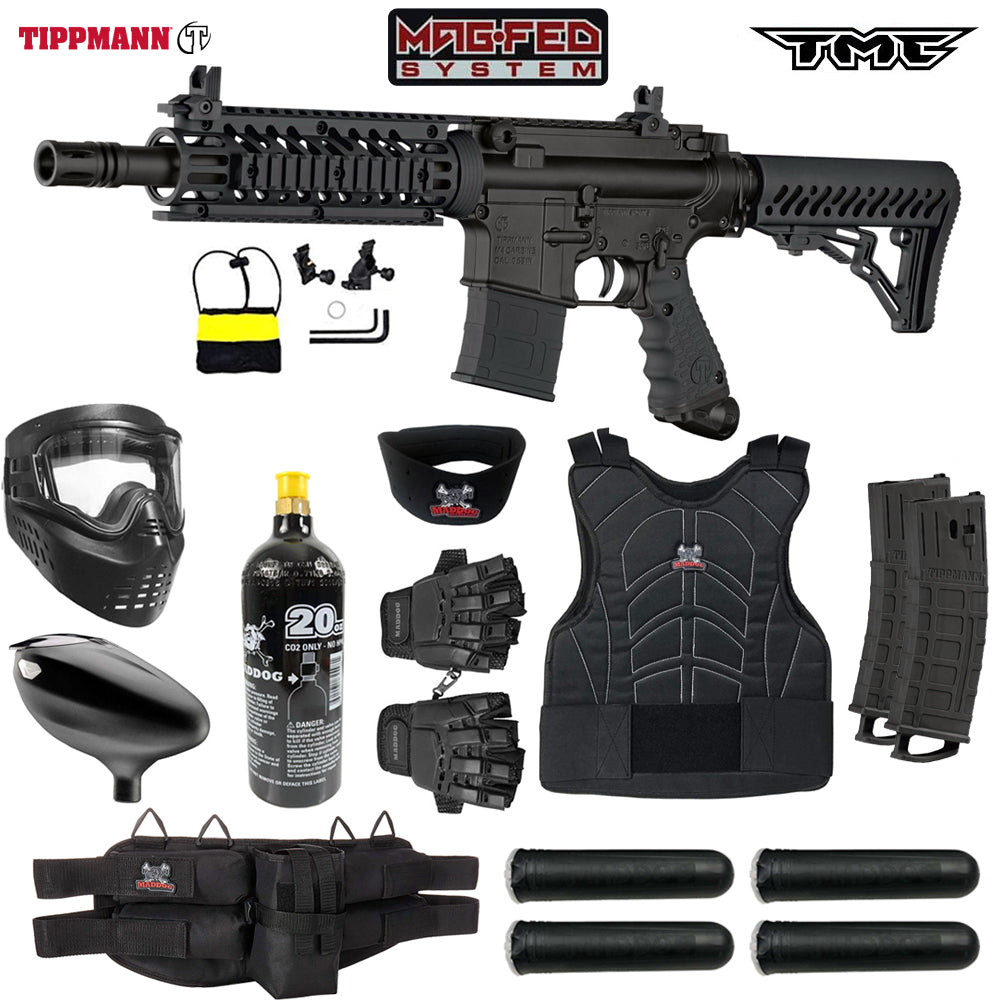 Tippmann TMC MAGFED Paintball Gun Marker Packages | Maddog All-In-One Starter Kits