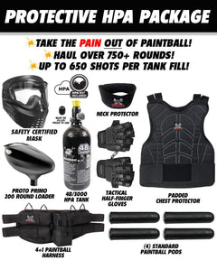 Maddog JT Stealth Tactical Protective HPA Paintball Gun Marker Starter Package JT Paintball