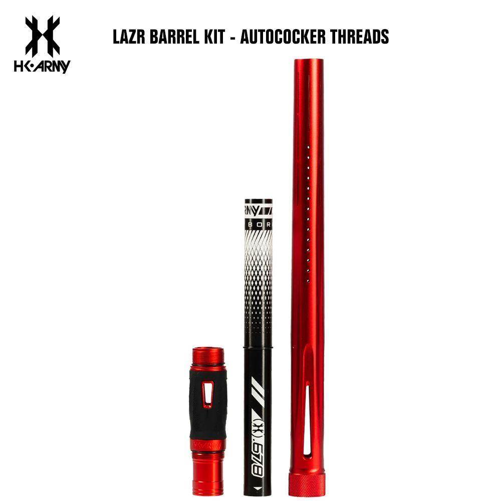 HK Army LAZR Paintball Barrel Kit - Autococker Threads - Black Inserts - PaintballDeals.com