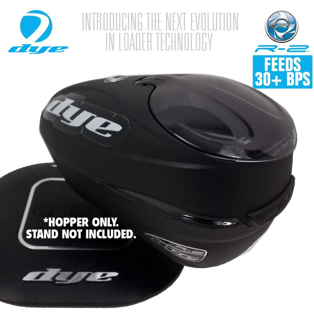 CLEARANCE - Dye Rotor R2 Paintball Loader - Black / Black - OPEN BOX