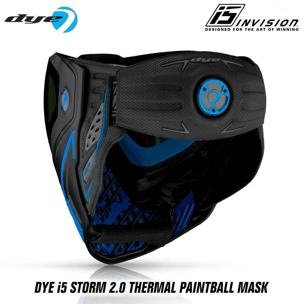 Dye I5 Thermal Paintball Mask Goggles with GSR Pro Strap - PaintballDeals.com