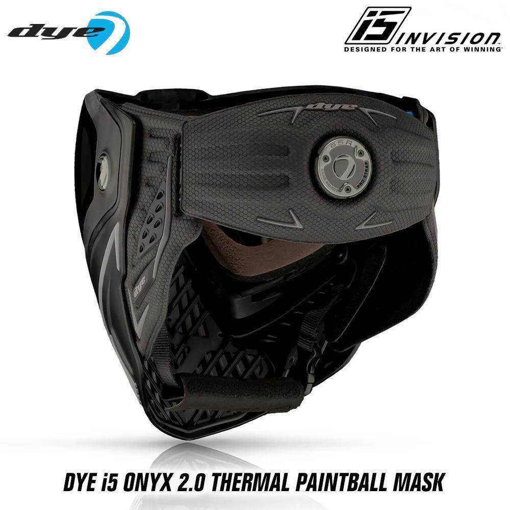 Dye I5 Thermal Paintball Mask Goggles with GSR Pro Strap - PaintballDeals.com