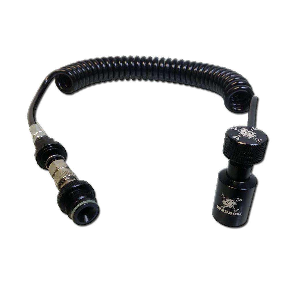 Maddog Quick Disconnect Remote Coil (HPA And CO2) std config, accessory, durable field use, for gear bags, studio view