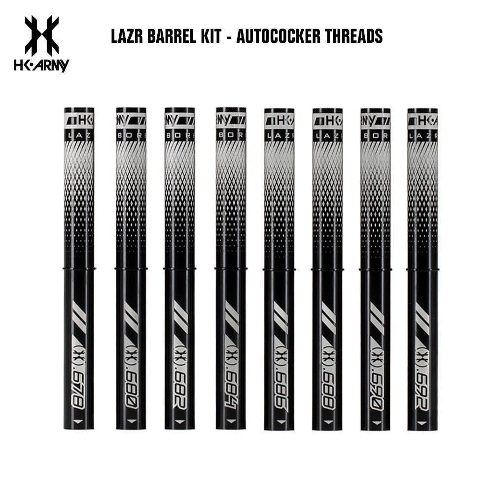 HK Army LAZR Paintball Barrel Kit - Autococker Threads - Black Inserts - PaintballDeals.com