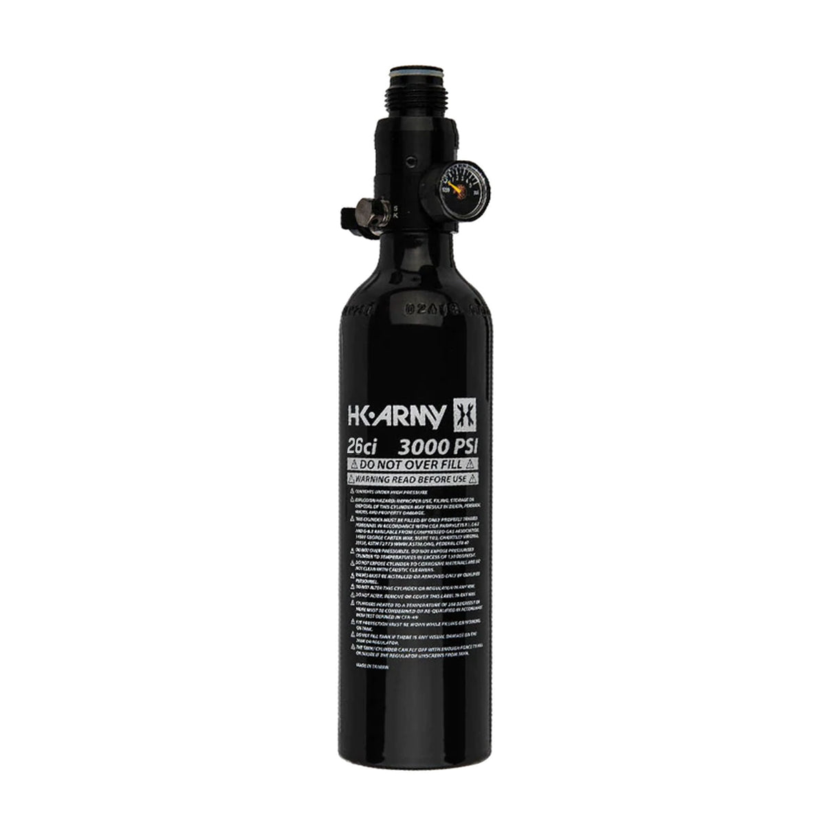 HK Army 26ci / 3000psi Aluminum Compressed Air HPA Paintball Tank - Black