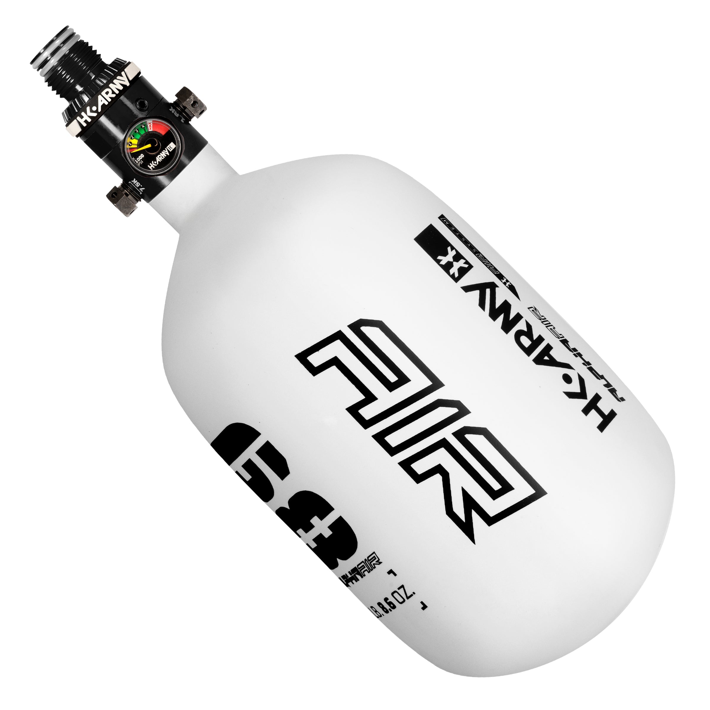 HK Army Alpha Air 68ci 4500 PSI Carbon Fiber Tank Bottle w/ HP8 Regulator - Blizzard