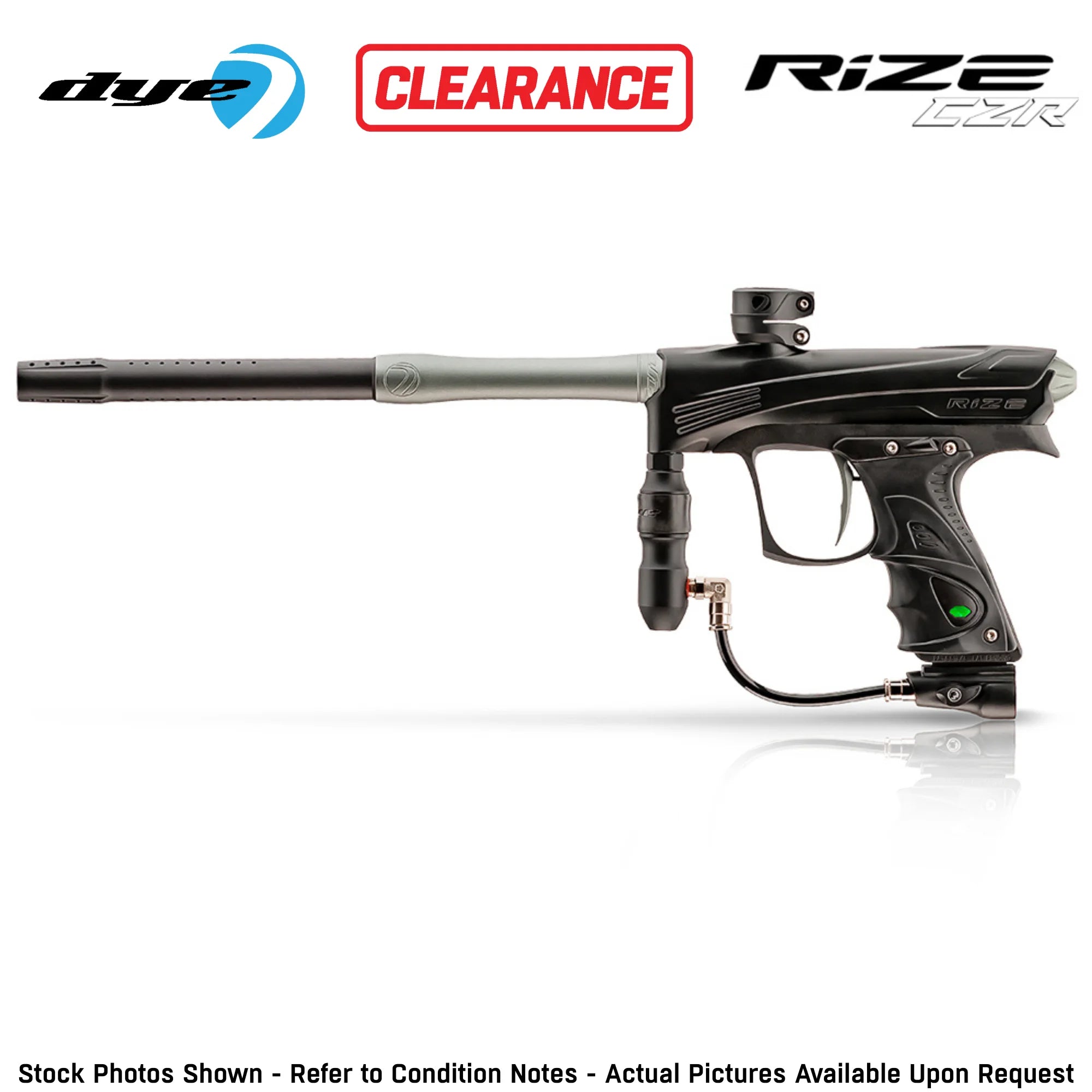 Dye Rize CZR Electronic Gun Marker - Full Auto Tournament Red / Black color, marker, ready to play feel, for woodsball play, feature detail