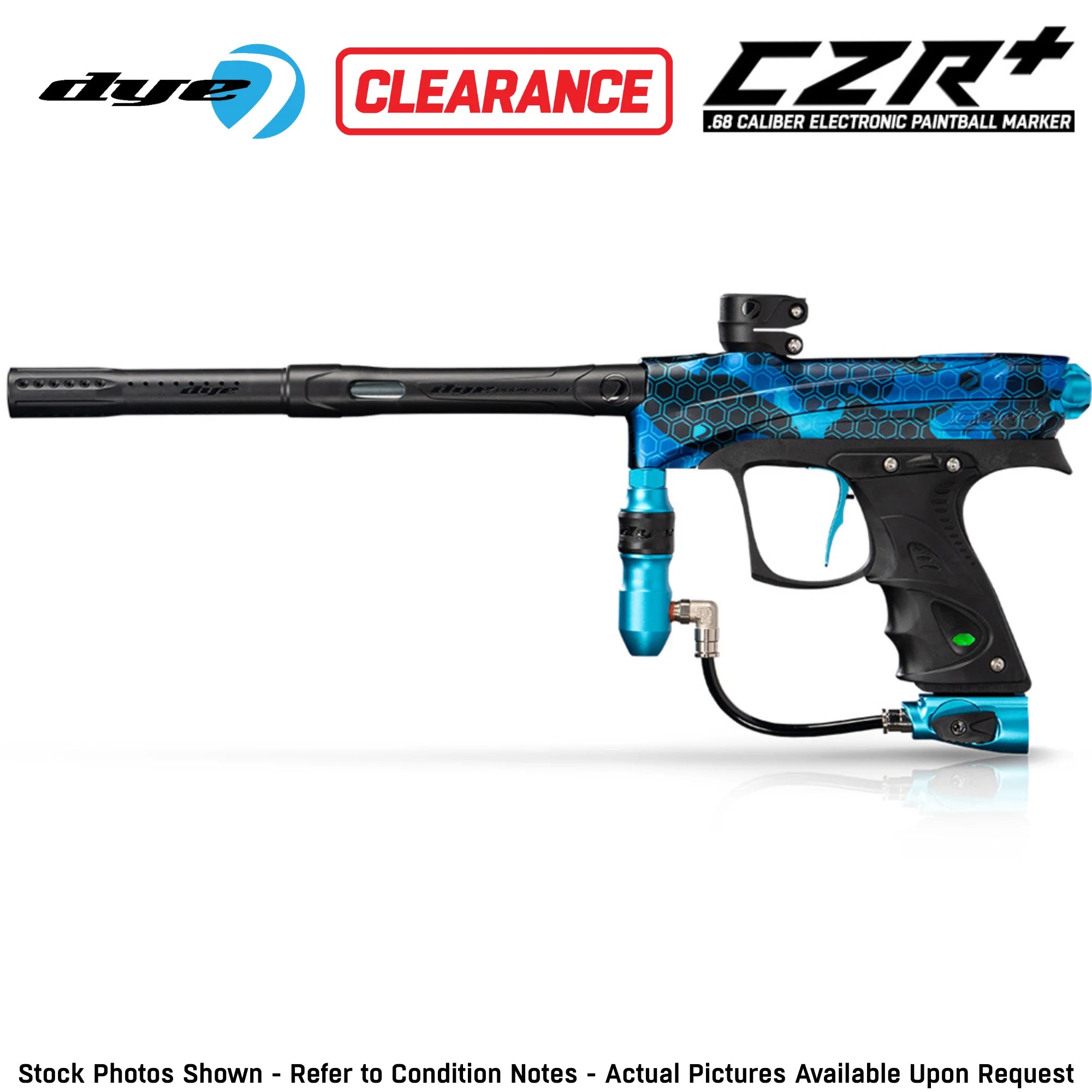 CLEARANCE Dye CZR+ Electronic Paintball Gun Marker - Full Auto | Tournament Ready - OPEN BOX / USED