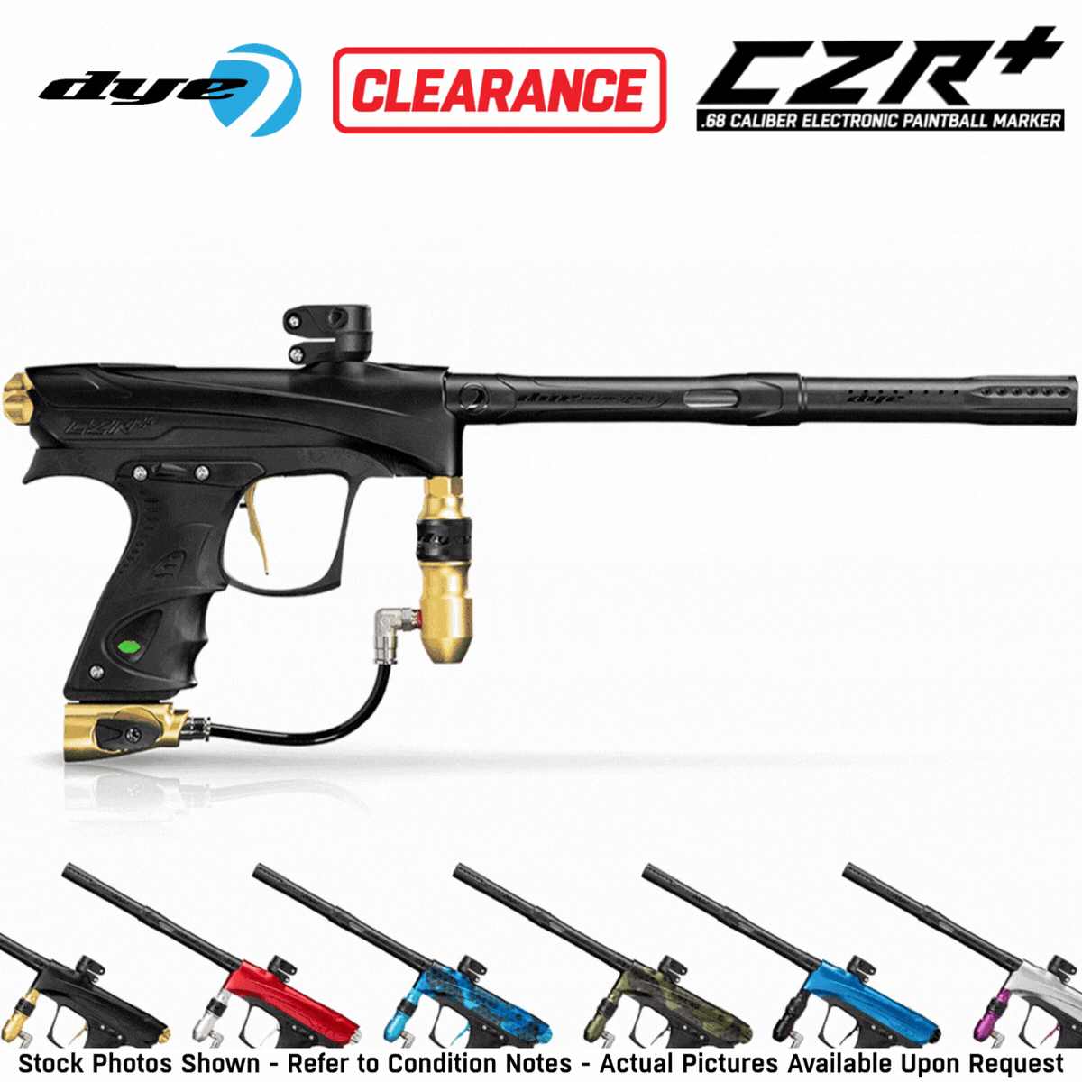 CLEARANCE Dye CZR+ Electronic Paintball Gun Marker - Full Auto | Tournament Ready - OPEN BOX / USED