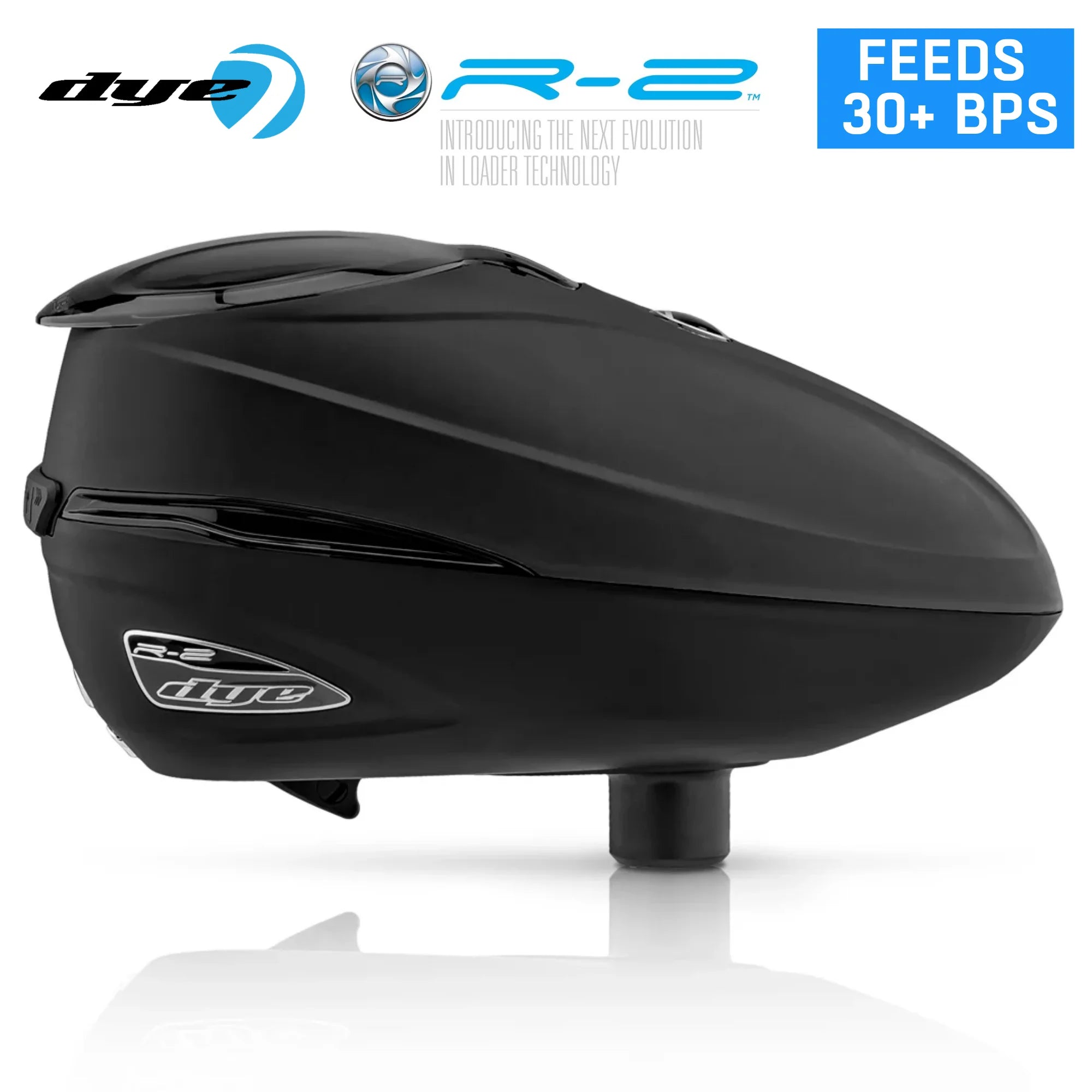 Dye Rotor R2 Electronic Paintball Loader – Adjustable 200/260 Capacity Hopper | 30+ BPS
