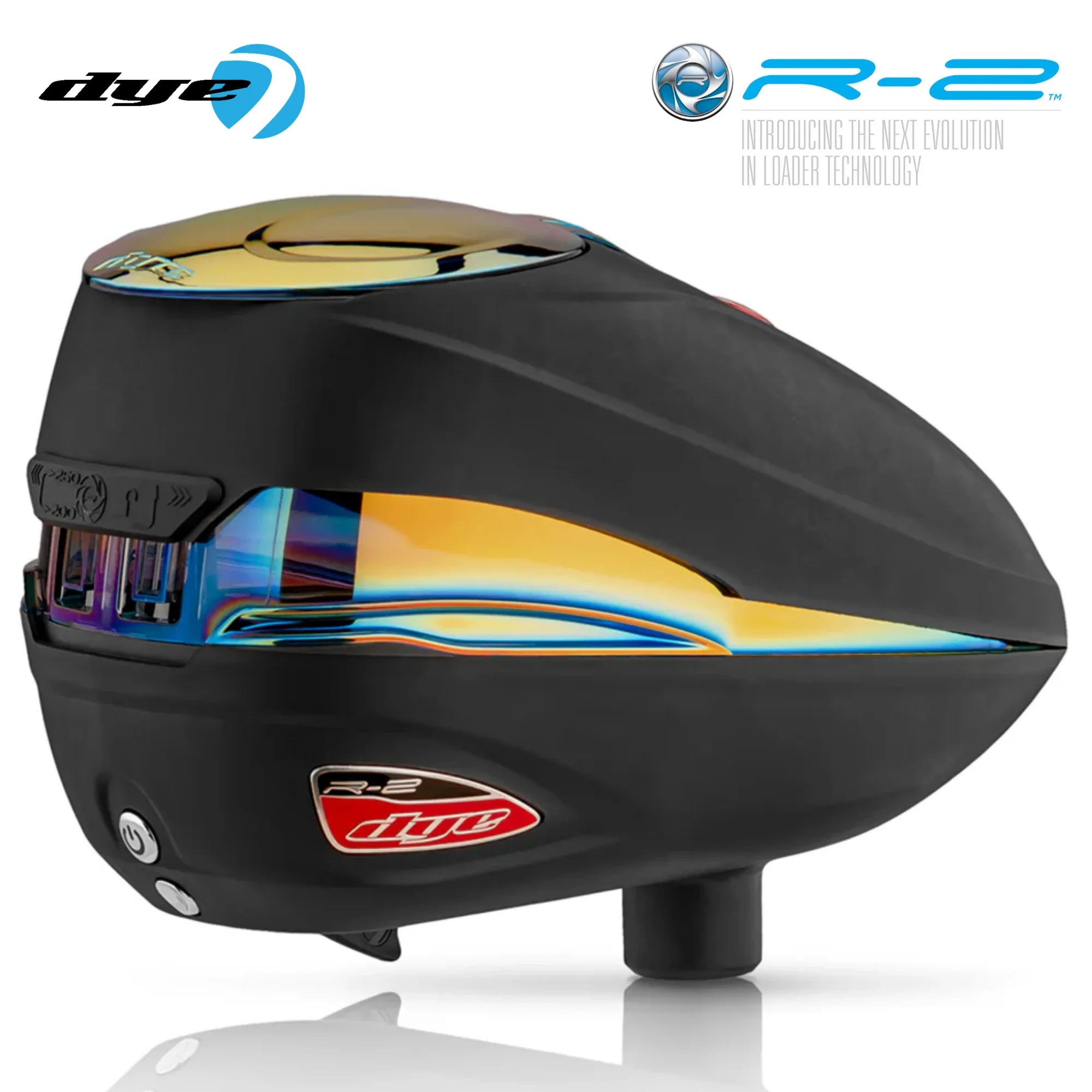 Dye Rotor R2 Electronic Paintball Loader – Adjustable 200/260 Capacity Hopper | 30+ BPS