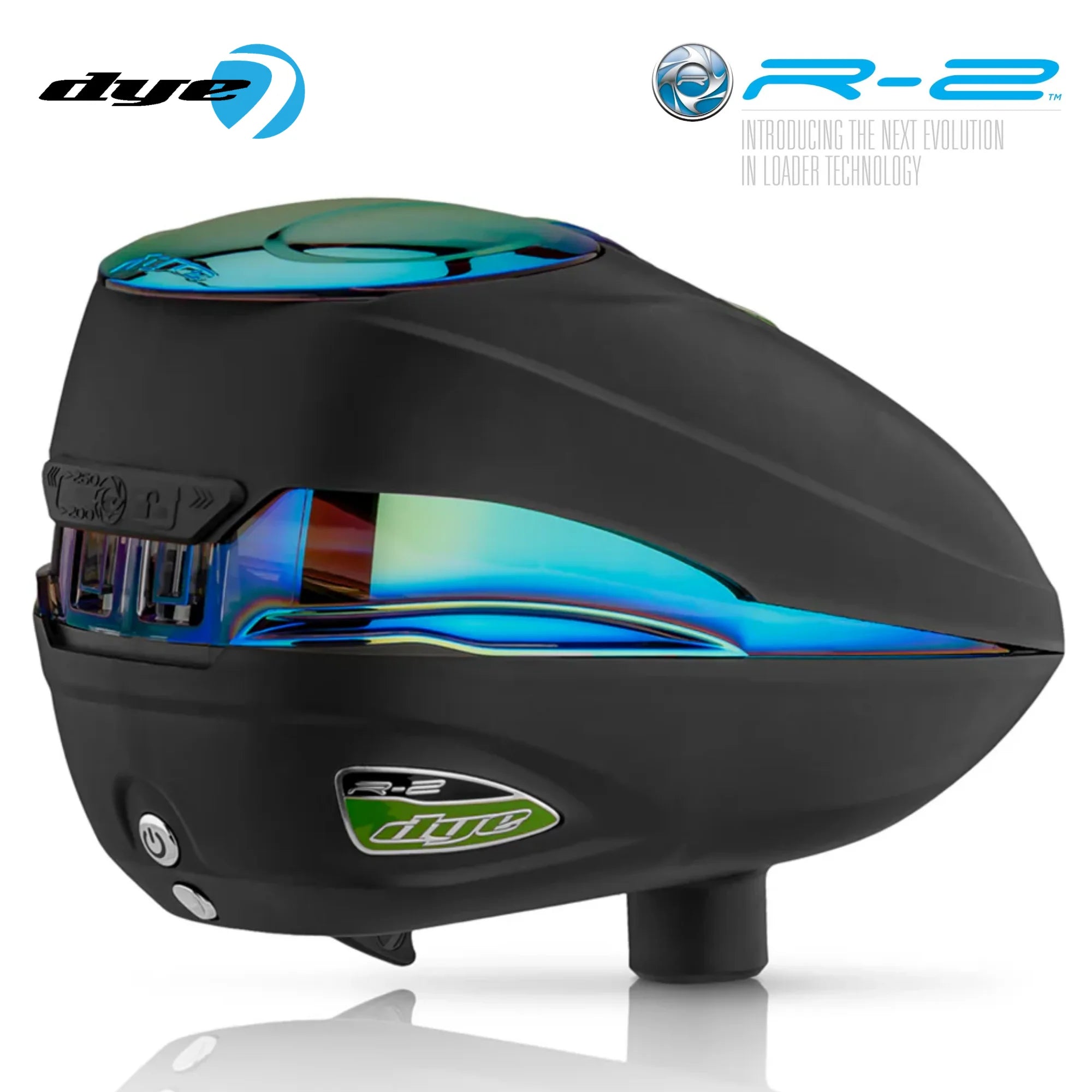 Dye Rotor R2 Electronic Paintball Loader – Adjustable 200/260 Capacity Hopper | 30+ BPS