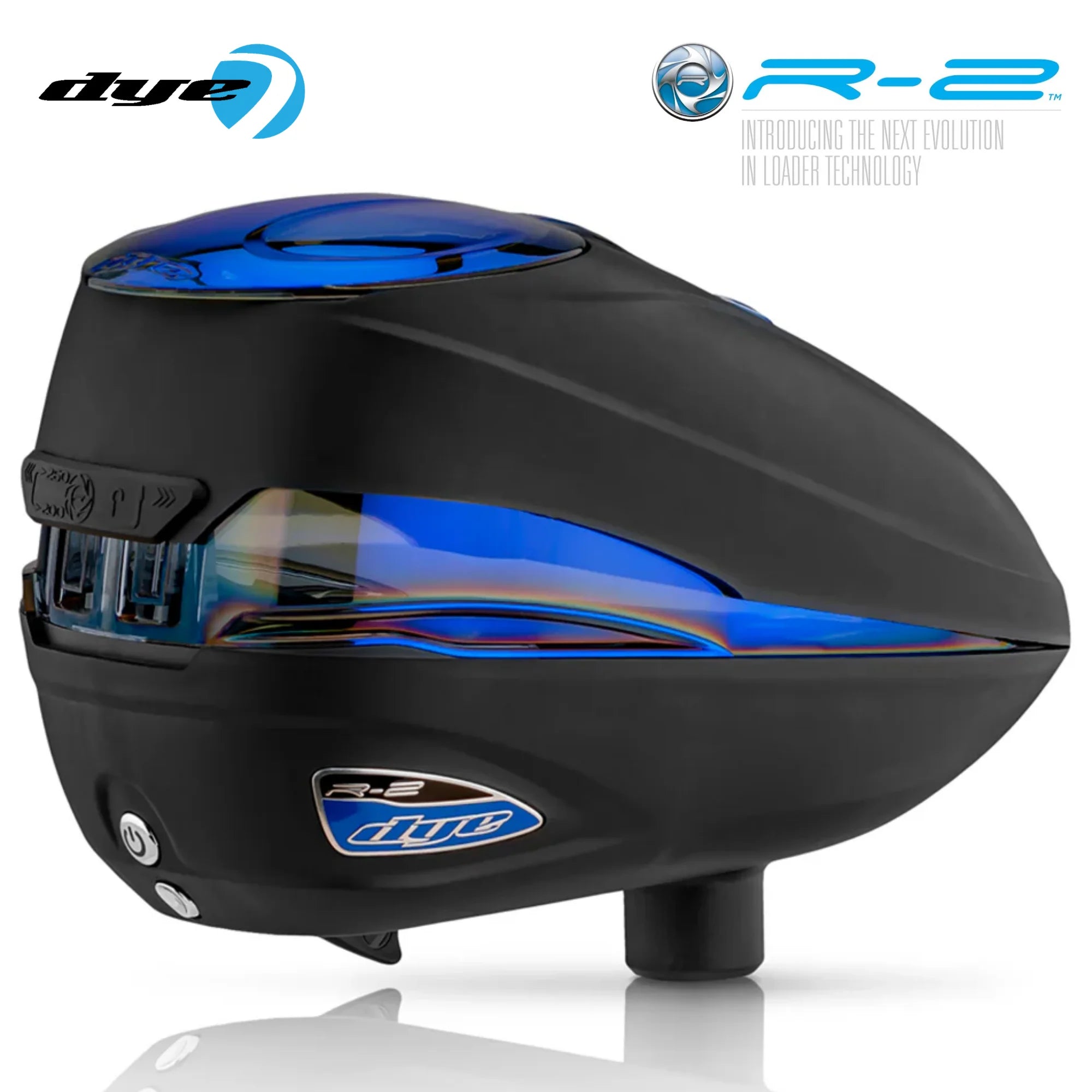 Dye Rotor R2 Electronic Paintball Loader – Adjustable 200/260 Capacity Hopper | 30+ BPS