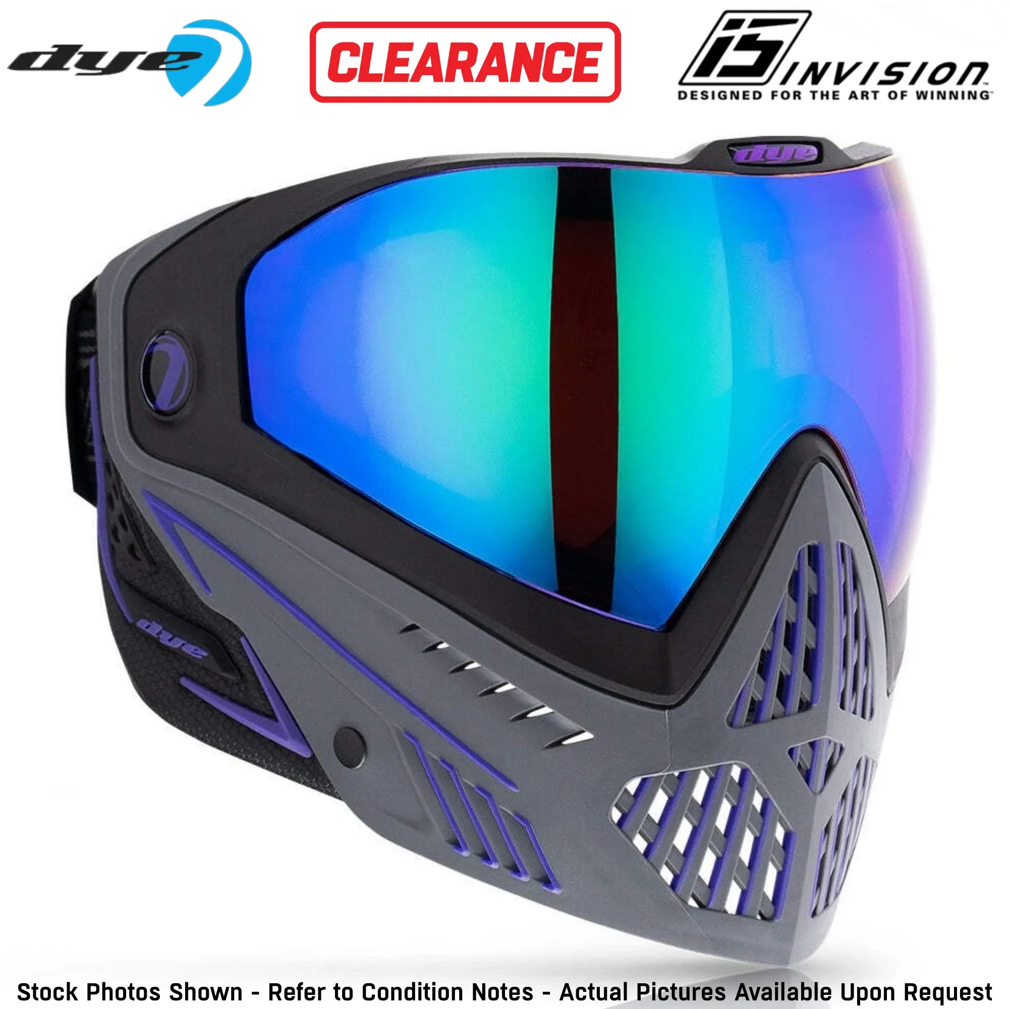 Clearance DYE i5 Thermal Paintball Mask With GSR Pro Strap