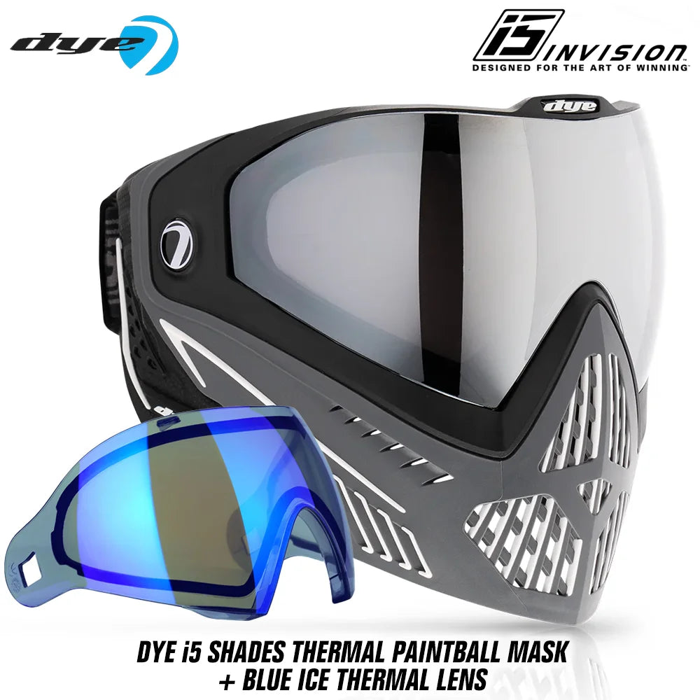 DYE i5 Thermal Paintball Mask Goggles With GSR Pro Strap