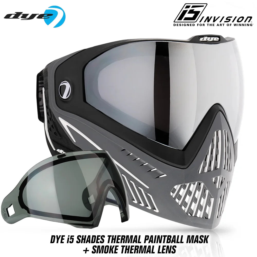 DYE i5 Thermal Paintball Mask Goggles With GSR Pro Strap
