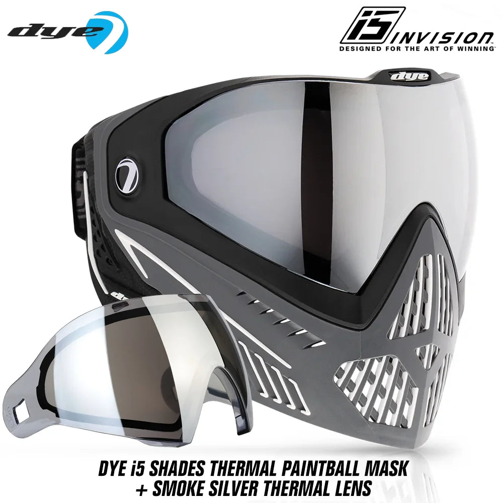 DYE i5 Thermal Paintball Mask Goggles With GSR Pro Strap