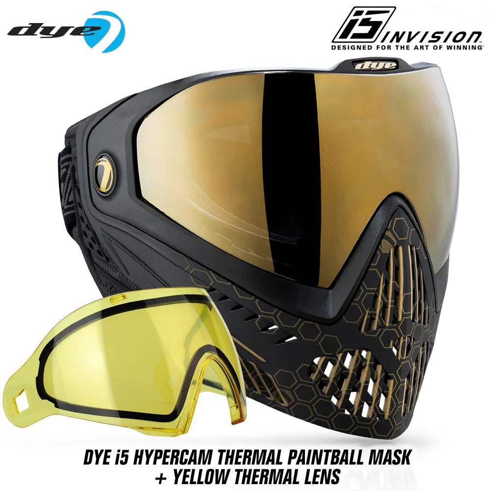 DYE i5 Thermal Paintball Mask Goggles With GSR Pro Strap