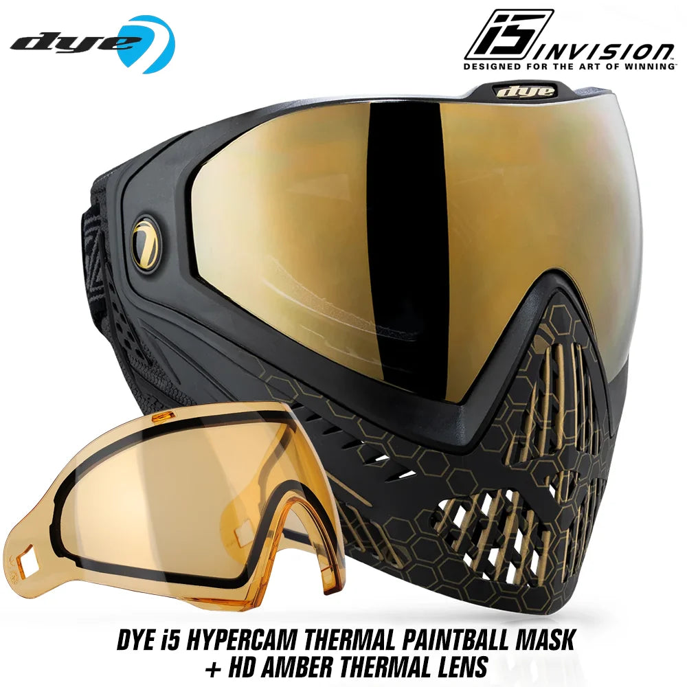 DYE i5 Thermal Paintball Mask Goggles With GSR Pro Strap
