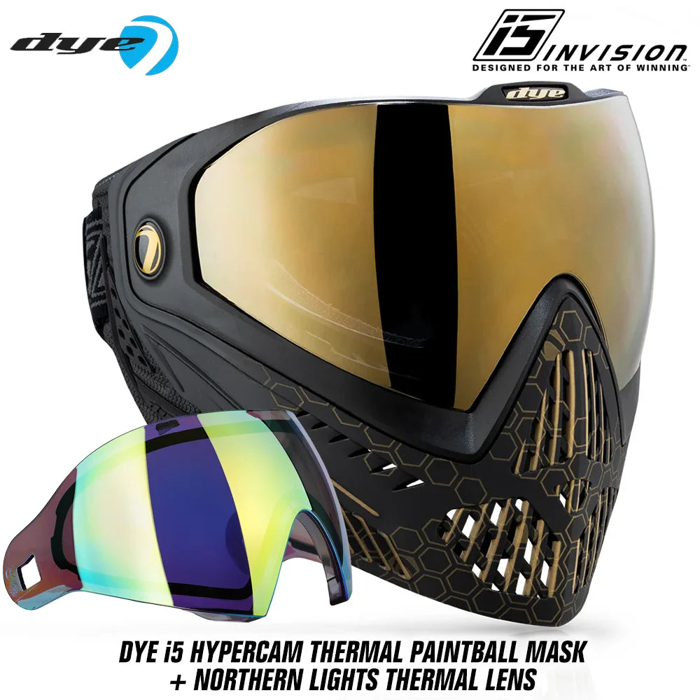DYE i5 Thermal Paintball Mask Goggles With GSR Pro Strap