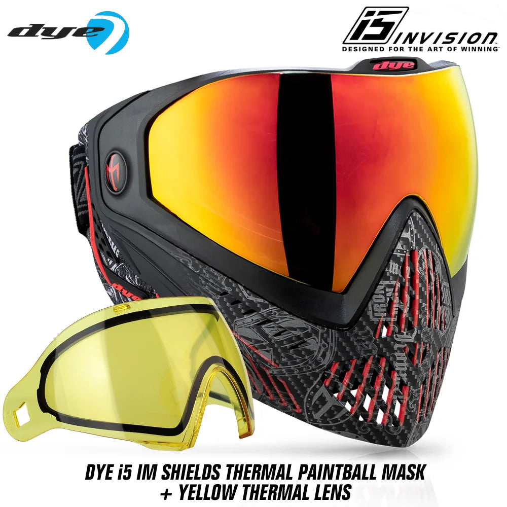 DYE i5 Thermal Paintball Mask Goggles With GSR Pro Strap