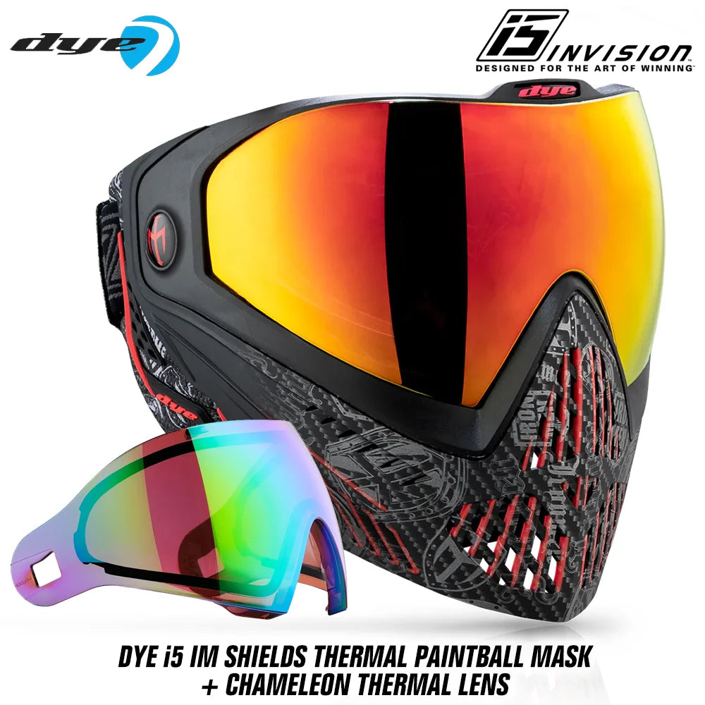 DYE i5 Thermal Paintball Mask Goggles With GSR Pro Strap