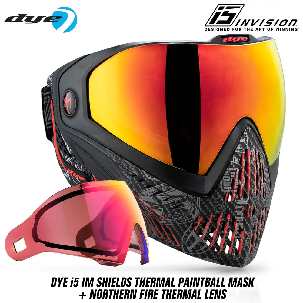 DYE i5 Thermal Paintball Mask Goggles With GSR Pro Strap