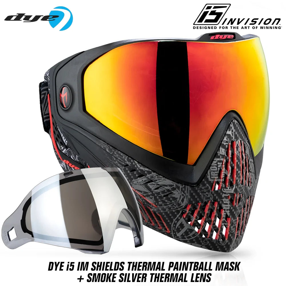 DYE i5 Thermal Paintball Mask Goggles With GSR Pro Strap