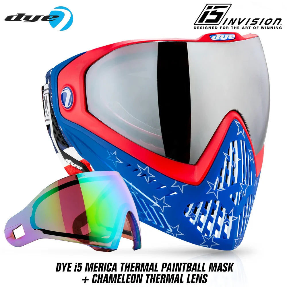 DYE i5 Thermal Paintball Mask Goggles With GSR Pro Strap