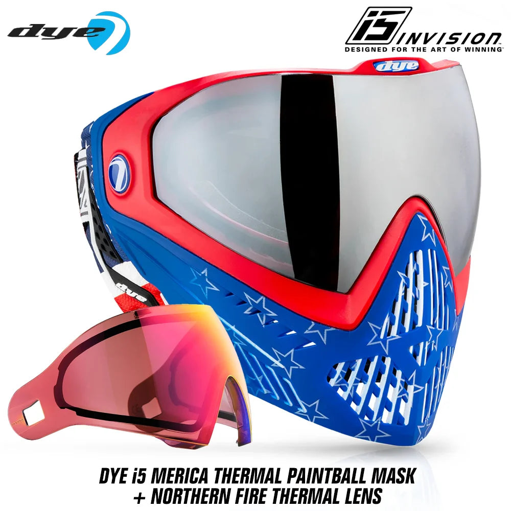 DYE i5 Thermal Paintball Mask Goggles With GSR Pro Strap