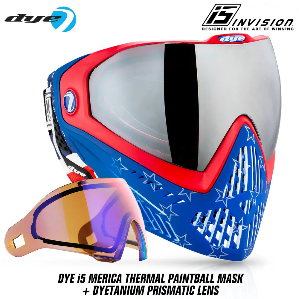 DYE i5 Thermal Paintball Mask Goggles With GSR Pro Strap