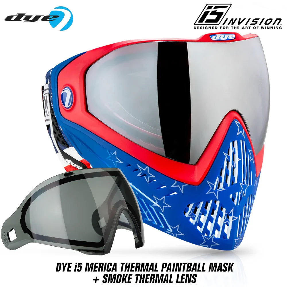 DYE i5 Thermal Paintball Mask Goggles With GSR Pro Strap