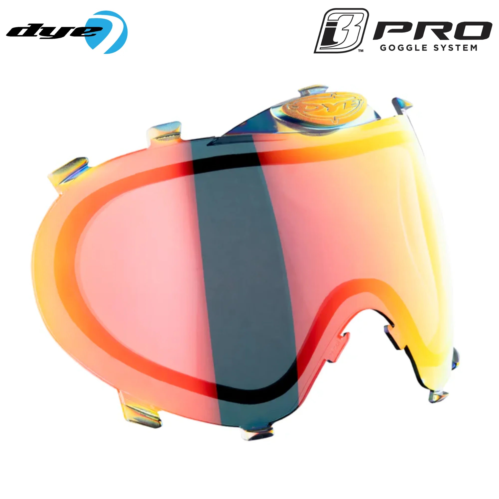 DYE i3 Pro Thermal Lens – Anti-Fog Replacement Goggle Lens Chameleon color, mask lens, crisp sight picture, for clear vision, kit layout