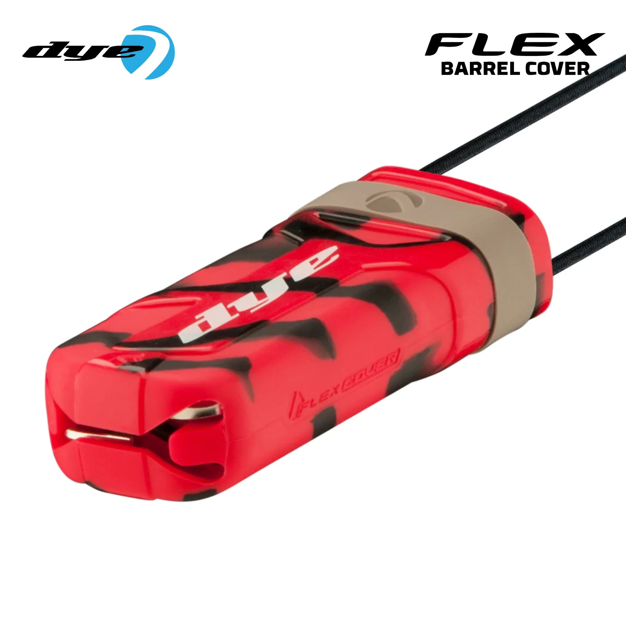 DYE Flex TWST Barrel Cover Sock – Safety std config, marker barrel, improved consistency, for tighter groupings, field ready view