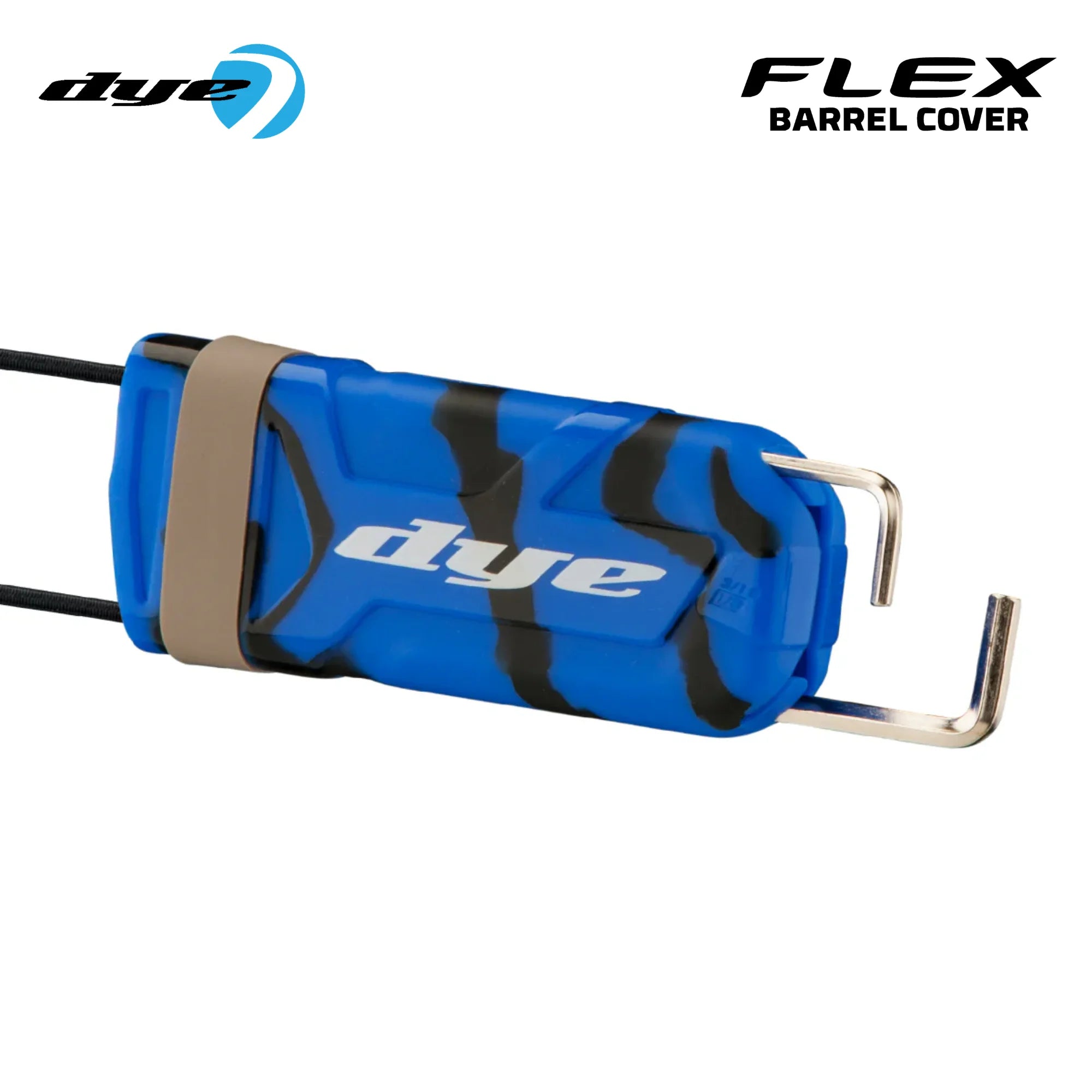 DYE Flex TWST Barrel Cover Sock – Safety std config, marker barrel, smooth bore performance, for tighter groupings, equipment view