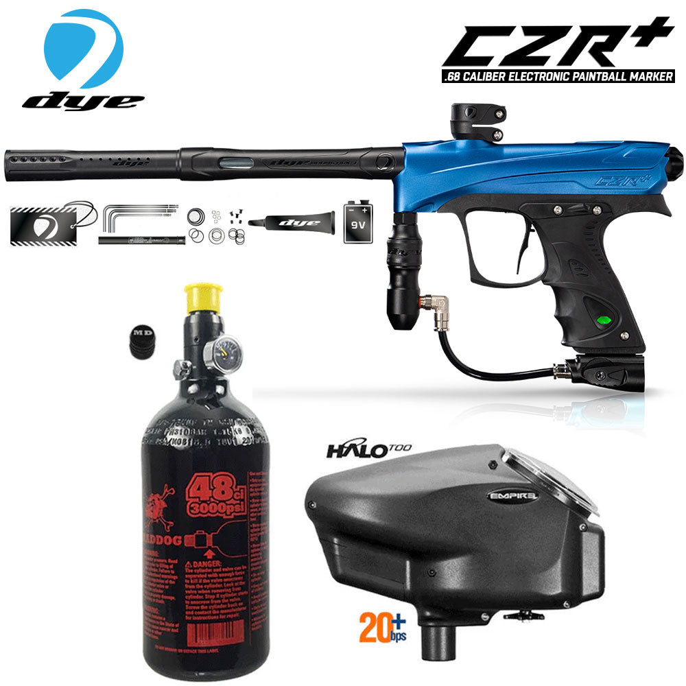Dye CZR+ Electronic Paintball Gun Marker Packages | Maddog All-In-One Starter Kits