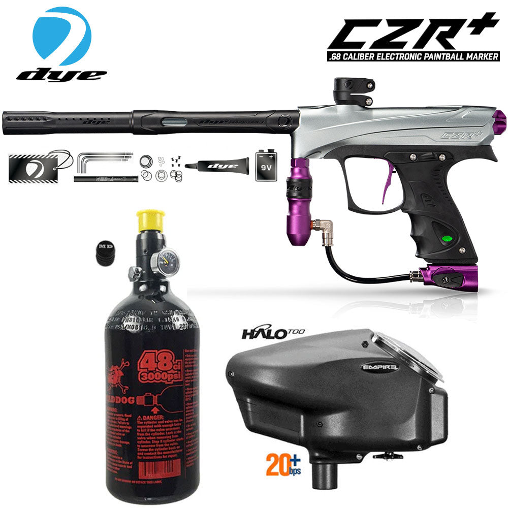 Dye CZR+ Electronic Paintball Gun Marker Packages | Maddog All-In-One Starter Kits