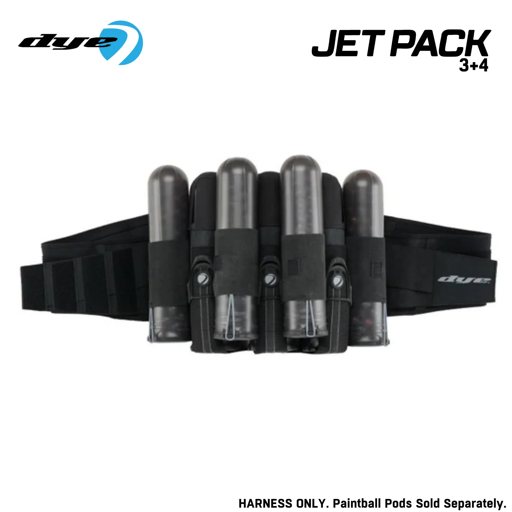 Dye Jet Pack Paintball Harness – 3+4 or 4+5 Pod Pack