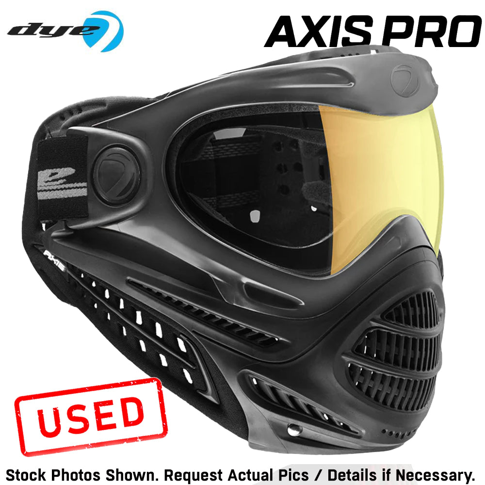 CLEARANCE Dye AXIS PRO Thermal Anti-Fog Paintball Mask Goggles - Black Fade Bronze