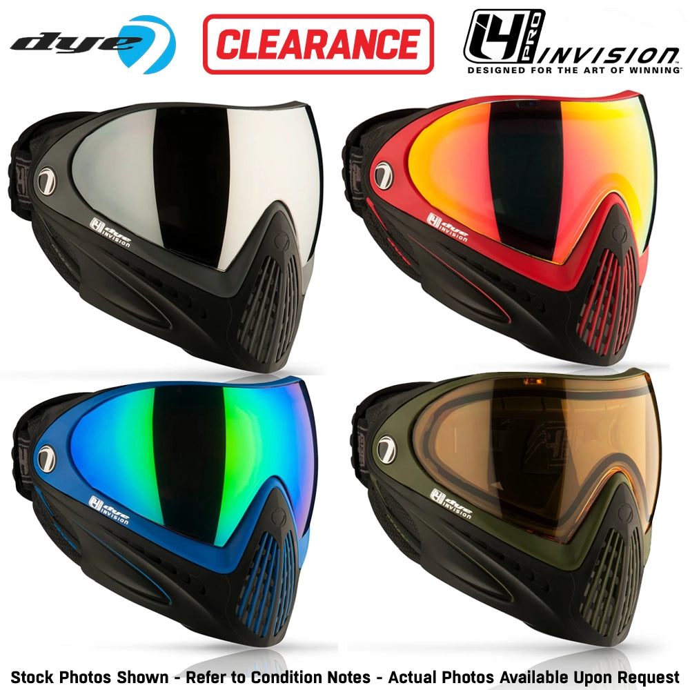 CLEARANCE DYE i4 Pro Thermal Paintball Mask Goggles – GSR Pro Strap | Open Box / Used