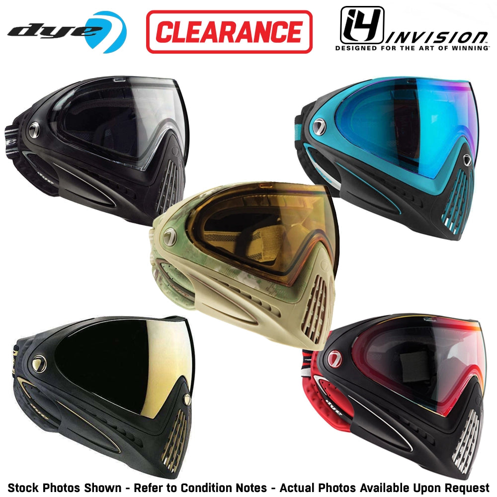 Clearance DYE i4 Thermal Paintball Mask | Low-Profile Goggles - Open Box / Used