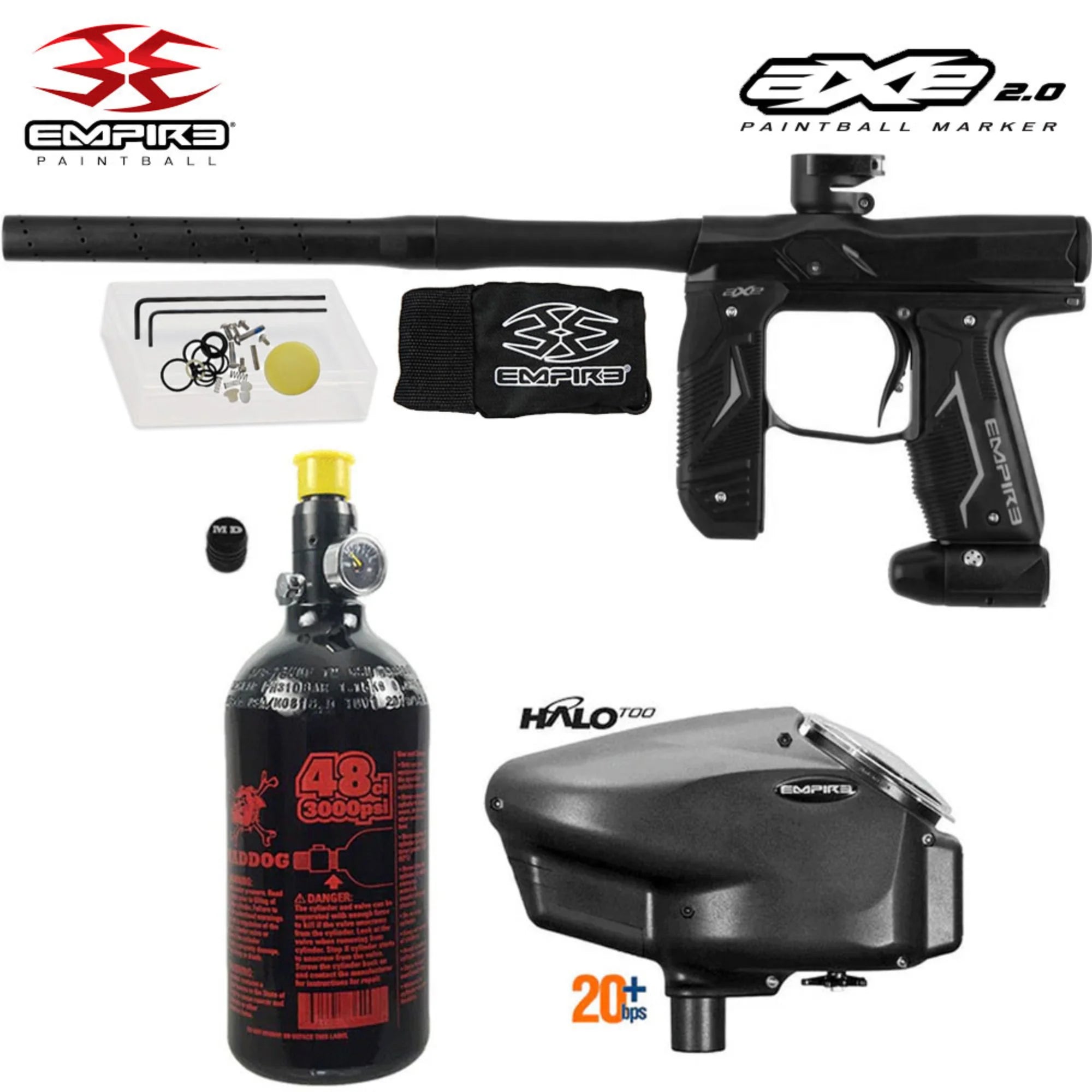 Empire Axe 2.0 Electronic Paintball Gun Marker Packages | Maddog All-In-One Starter Kits